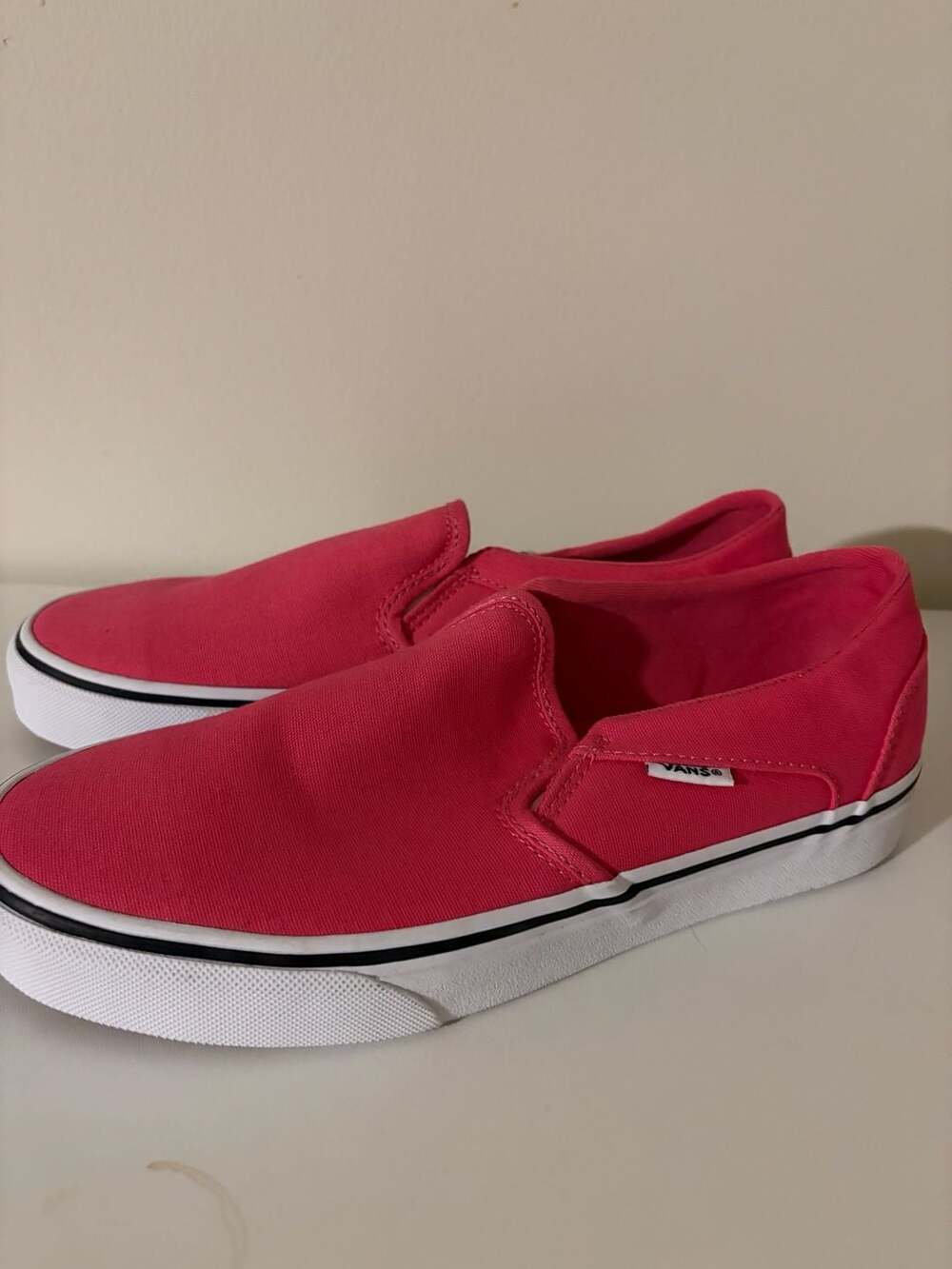 Vans Classic Slip-On Pink Canvas Sneakers